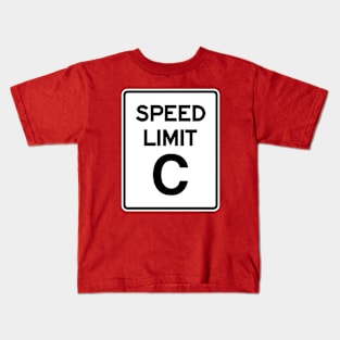 SPEED LIMIT C Kids T-Shirt